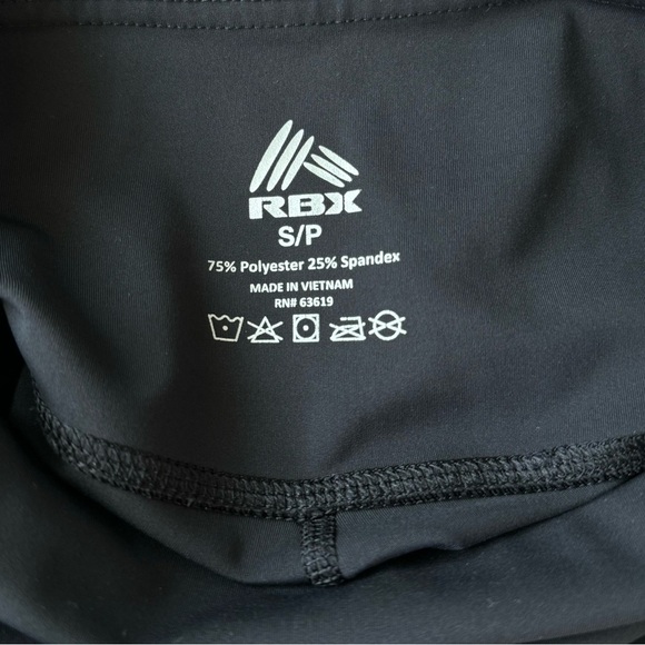 RBX Black High Waisted Ankle Length Leggings Small - Picture 6 of 6